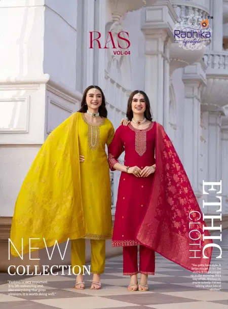 Ras Vol 4 By Radhika Vatican Silk Kurti With Bottom Dupatta Suppliers In India